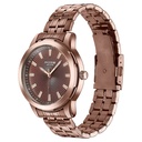 Sonata Poze Quartz Analog Brown Dial Brown Metal Strap Watch For Men