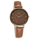 Poze by Sonata Quartz Analog Brown Dial PU Leather Strap Watch for Women