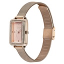Sonata Poze Quartz Analog Pink Dial Mesh Strap Watch for Women