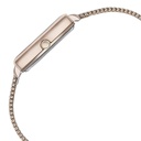 Sonata Poze Quartz Analog Pink Mother Of Pearl Dial Rose Gold Color Stainless Steel Strap Watch For Women