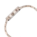 Sonata Poze Quartz Analog Mother of Pearl Round Dial Rose Gold Stainless Steel Strap Watch For Women