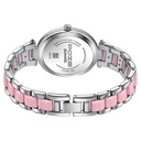 Sonata Poze Quartz Analog Pink Mother Of Pearl Dial Bimetal Strap Watch For Women