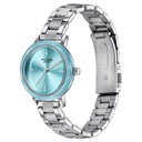Sonata Poze Quartz Analog Blue Dial Stainless Steel Strap Watch For Women