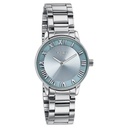 Sonata Poze Quartz Analog Blue Dial Silver Metal Strap Watch For Women
