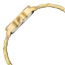 Sonata Poze Quartz Analog Mother of Pearl Dial Golden Metal Strap Watch For Women
