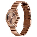 Sonata Poze Quartz Analog Brown Dial Brown Metal Strap Watch For Women