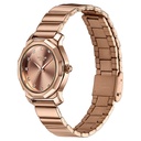 Sonata Poze Quartz Analog Rose Gold Dial Rose Gold Metal Strap Watch For Women