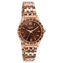 Sonata Poze Quartz Analog Brown Dial Rose Gold Metal Strap Watch For Women