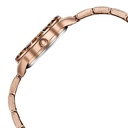 Sonata Poze Quartz Analog Brown Dial Rose Gold Metal Strap Watch For Women