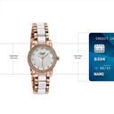 Sonata Poze Quartz Analog Black Dial Two Toned Metal & Plastic Strap Watch For Women