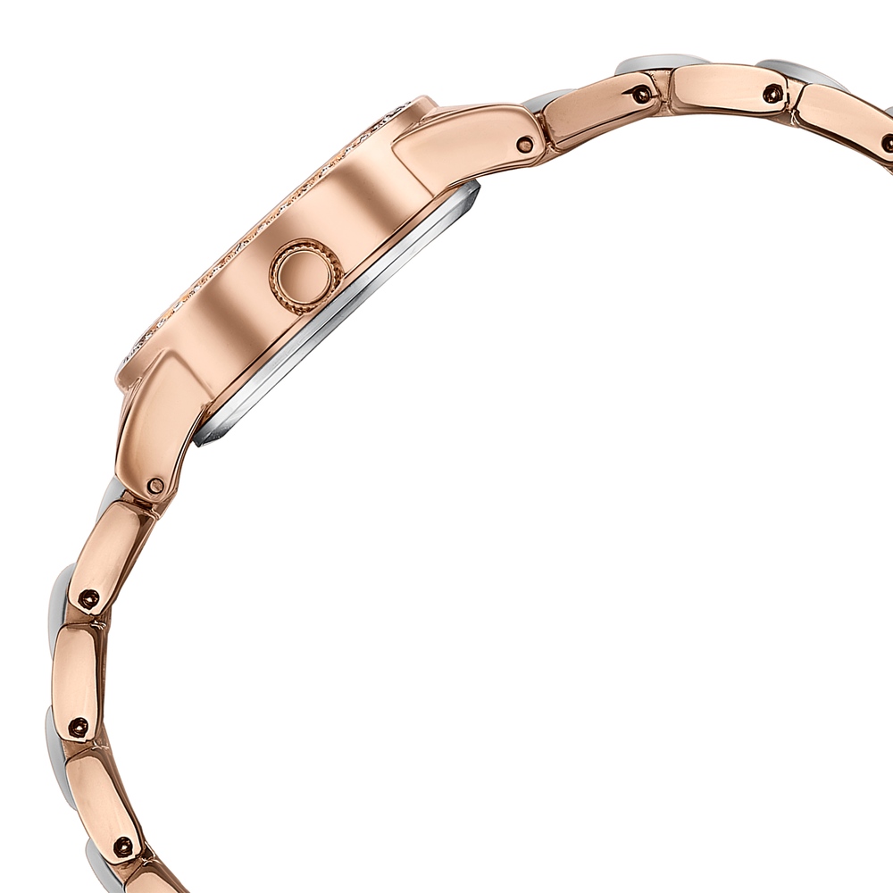 Sonata Poze Quartz Analog Beige Dial Two Toned Metal & Plastic Strap Watch For Women