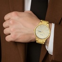 Titan Lagan Yellow Dial Analog with Day and Date Metal Strap Watch for Men