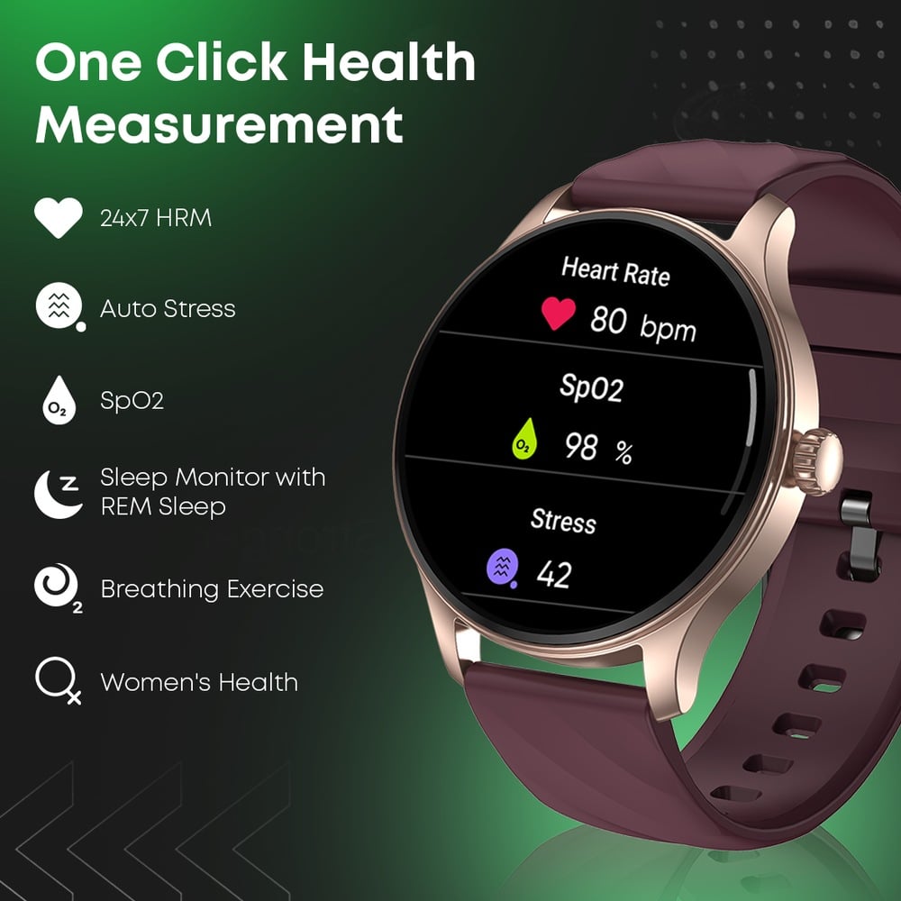 Fastrack Jupiter R1 With 3.50 cm, BT Calling, 100+ Sports Mode, IP68, AI Voice Assistant, Fashion Smartwatch