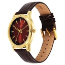 Titan Karishma Festive Analog with Mahogany Brown Dial Brown Leather Strap Watch for Men