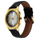 Titan Karishma Festive Analog with Silver Dial Black Leather Strap Watch for Men