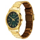 Titan Karishma Quartz Analog Green Dial Golden Stainless Steel Strap Watch For Men