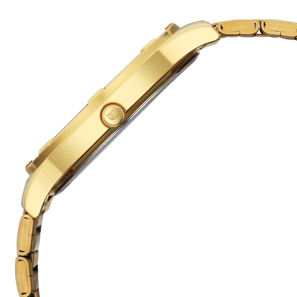 Titan Karishma Quartz Analog Green Dial Golden Stainless Steel Strap Watch For Men