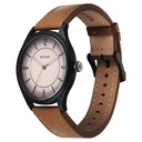 Titan Neo Basics Analog with Beige Dial Brown Leather Strap Watch for Men