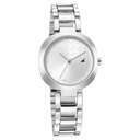 Fastrack Stunners Quartz Analog Silver Dial Stainless Steel Strap Watch for Girls