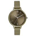 Sonata Poze Quartz Analog Green Dial Mesh Strap Watch for Women