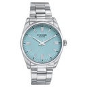 Sonata Poze Quartz Analog Blue Dial Silver Metal Strap Watch For Men