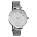 Sonata Poze Quartz Analog Silver Dial Mesh Strap Watch for Women