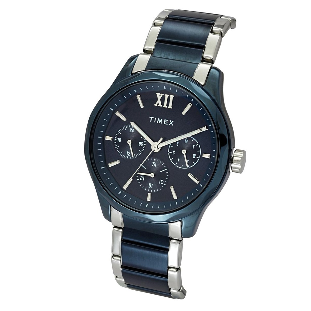 TIMEX Men Blue Round Dial Analog Watch - TW0TG7638