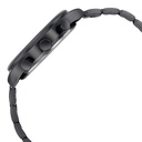 Sonata Quartz Multifunction Black Dial Stainless Steel Strap Watch For Men