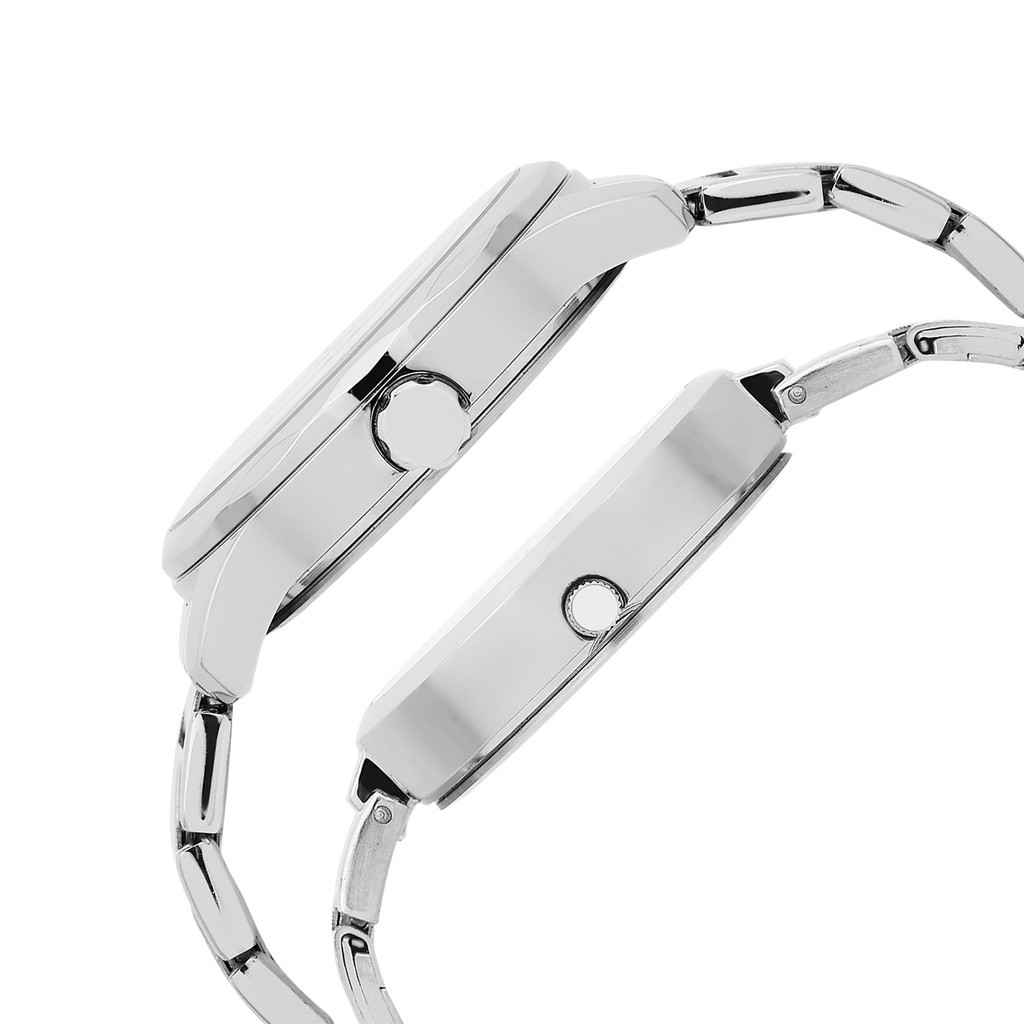 TIMEX Blue Round Dial Analog Pair's Watch - TW00PR326