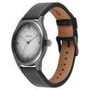 Titan Neo Basics Analog with Gray Dial Gray Leather Strap Watch for Men