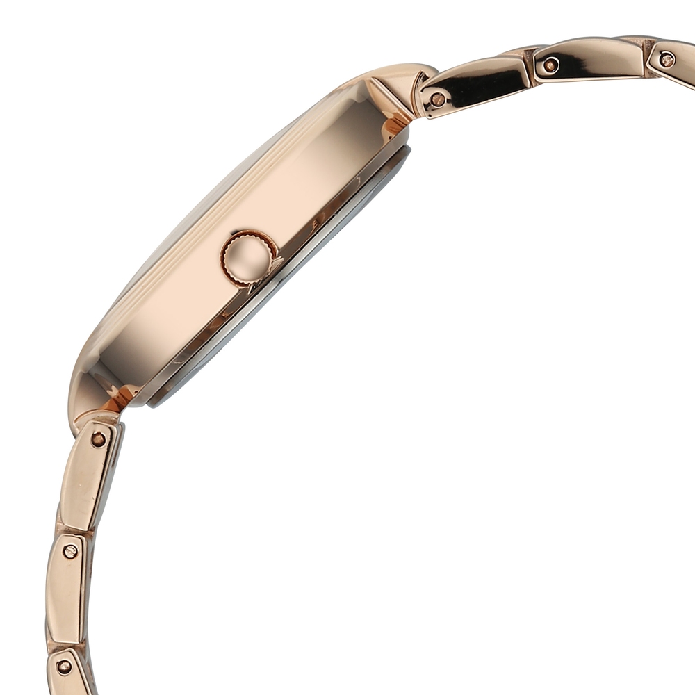 Titan Raga Showstopper Quartz Analog White Dial Rose Gold Metal Strap Watch For Women