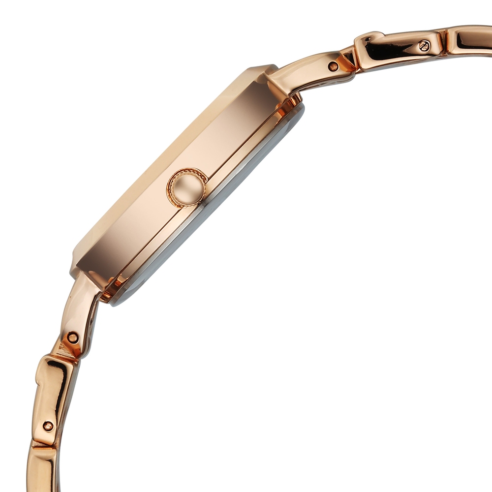 Titan Raga Showstopper Quartz Analog Silver Dial Rose Gold Metal Strap Watch For Women