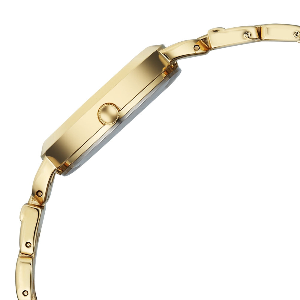 Titan Raga Showstopper Quartz Analog Silver Dial Golden Metal Strap Watch For Women