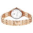 Titan Raga Showstopper Quartz Analog Silver Dial Rose Gold Metal Strap Watch For Women