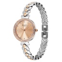 Titan Raga Showstopper Quartz Analog Rose Gold Dial Two Toned Metal Strap Watch For Women