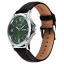 Titan Neo Arabic Analog with Day Date Green Dial Brown Leather Strap Watch for Men