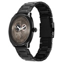 Fastrack Tik Tok Quartz Multifunction Brown Dial Stainless Steel Strap Watch For Guys