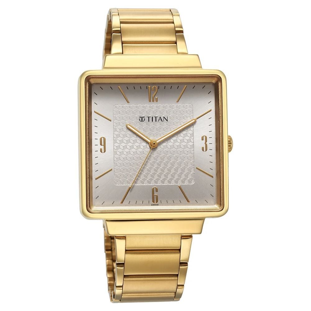 Titan Karishma Silver Dial Watch for Men