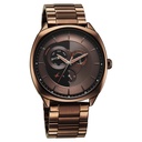 Fastrack Tik Tok Quartz Multifunction Brown Dial Stainless Steel Strap Watch For Guys