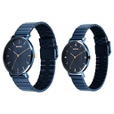 Sonata Soulmate Quartz Analog Blue Dial Blue Stainless Steel Strap Watch For Couple