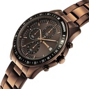 Sonata Chronos Quartz Analog with Date Brown Dial Brown Colour Stainless Steel Strap Watch For Men