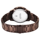 Sonata Chronos Quartz Analog with Date Brown Dial Brown Colour Stainless Steel Strap Watch For Men
