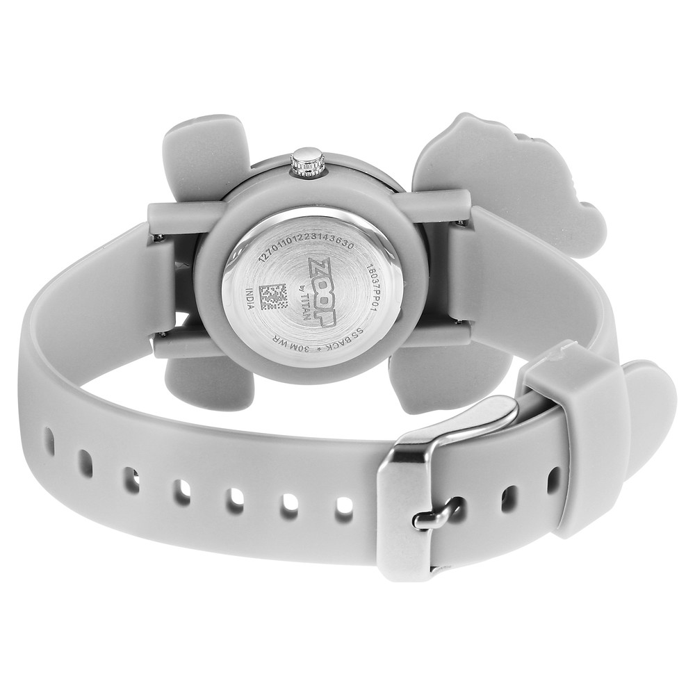 Zoop Analog Elephant Watch with Pink Dial & Grey Strap for Boys Girls Kids, from House of Titan