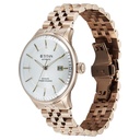 Titan Weekender 60 Hours Power Reserve Concealed Automatic Analog White Dial Stainless Steel Strap Watch for Men