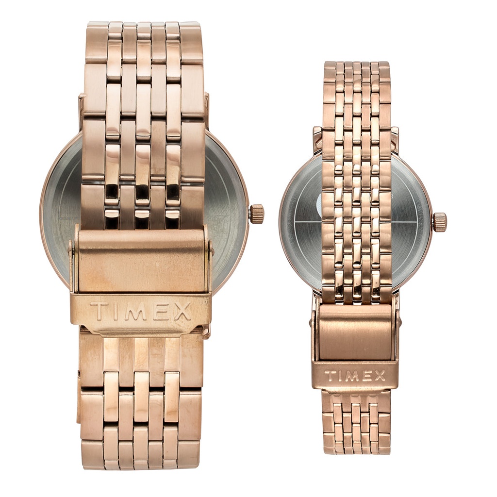 TIMEX Round Silver Dial Analog Pair's Watch - TW00PR338
