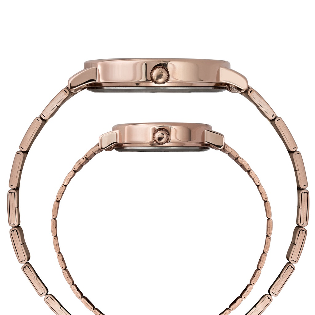 TIMEX Round Silver Dial Analog Pair's Watch - TW00PR338