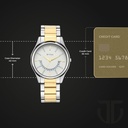 Titan Lagan White Dial Analog Metal Strap Watch for Men