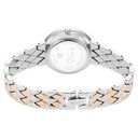 Titan Raga Showstopper Quartz Analog Silver Round Dial Two Toned Metal Strap Watch For Women