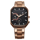 Fastrack Groove Multifunction Black Dial Metal Strap Guy's Watch with Lume indices