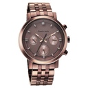 Fastrack Tick Tock Quartz Multifunction Brown Dial Metal Strap Watch for Guys